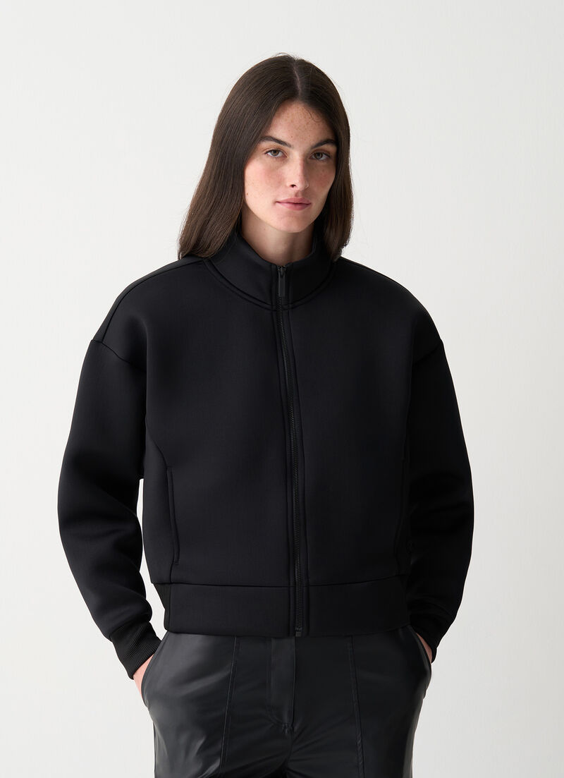 Relaxed-fit scuba sweatshirt