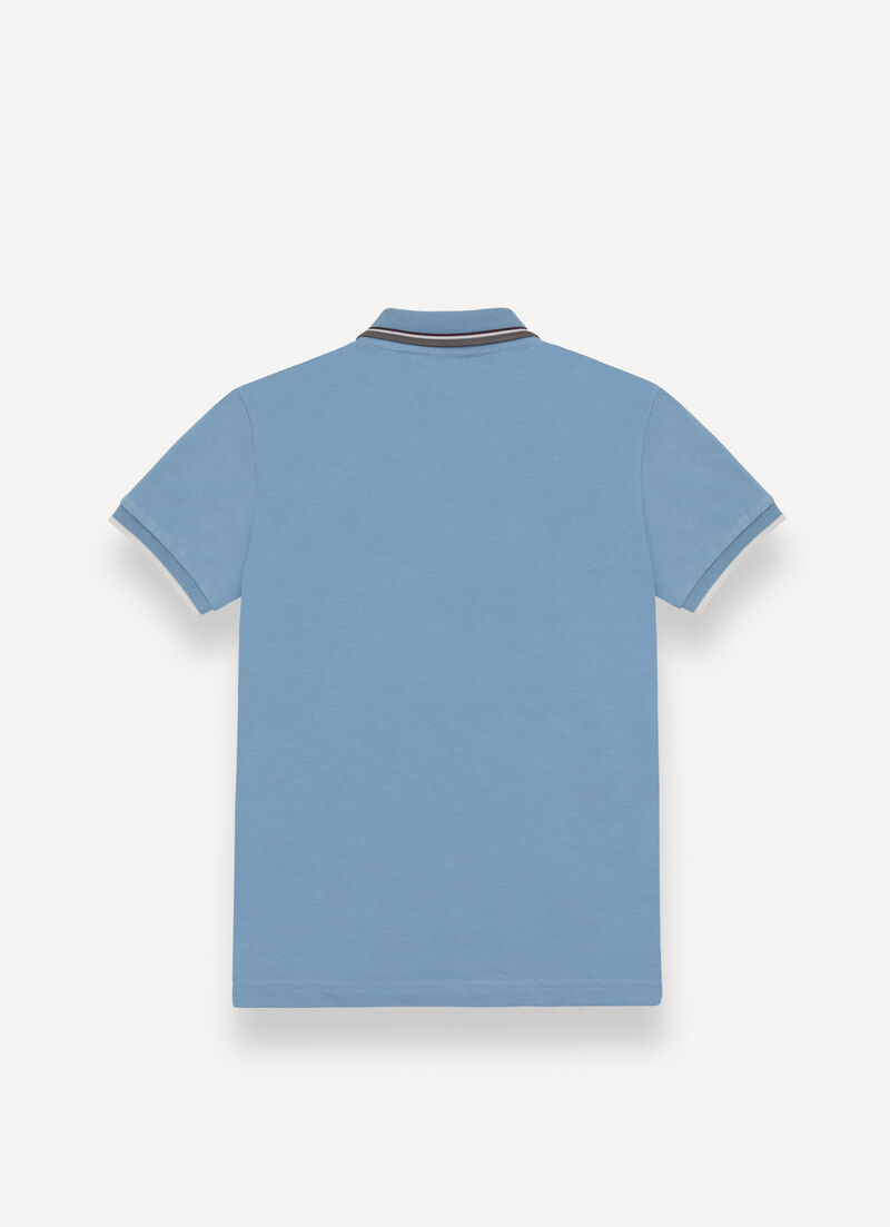Cotton piqué polo-shirt