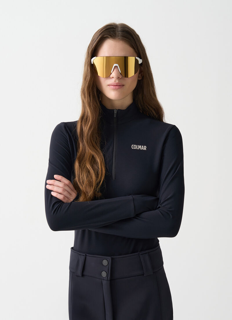 Stretch fleece bodysuit