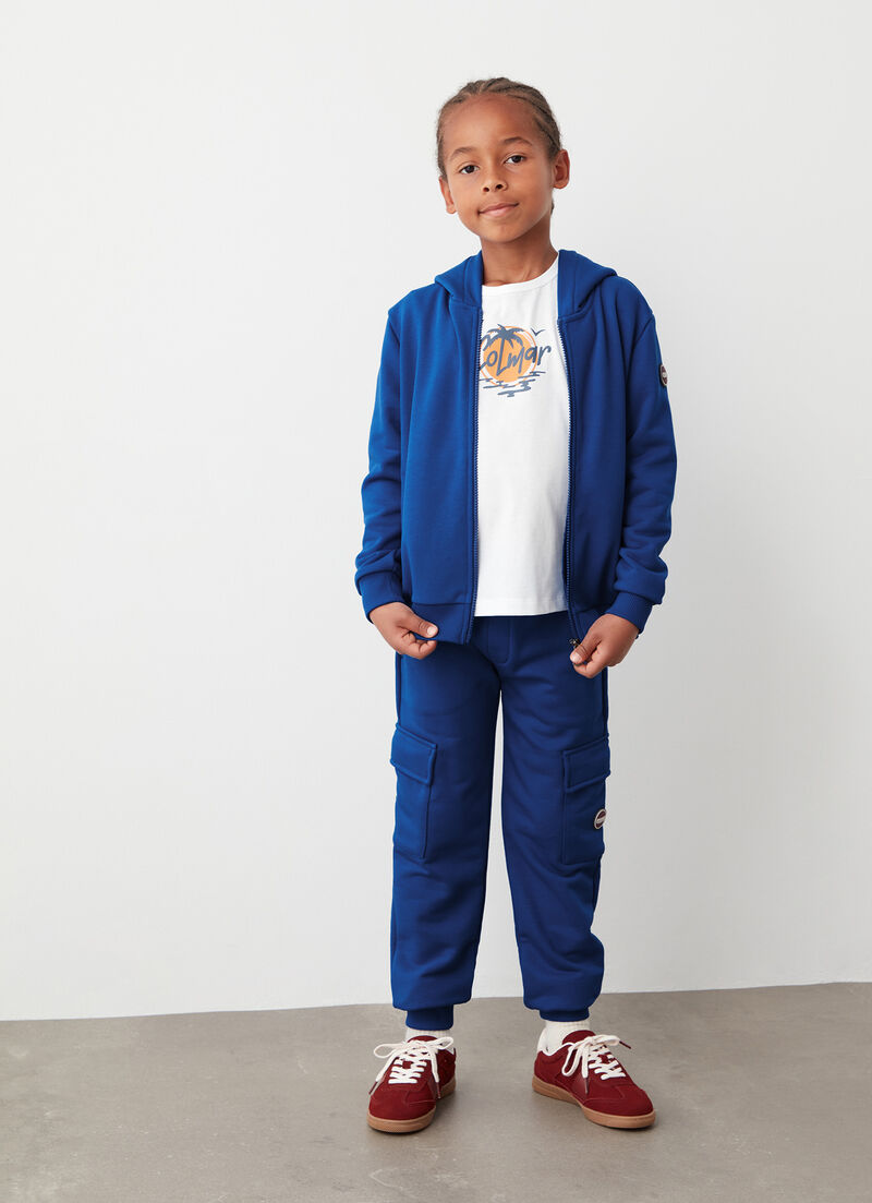 Cargo-style tracksuit bottoms