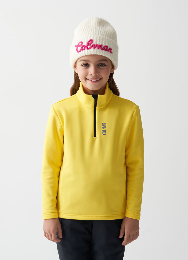 Girl's half-zip ski fleece