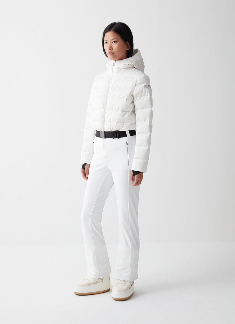 Softshell and down ski suit