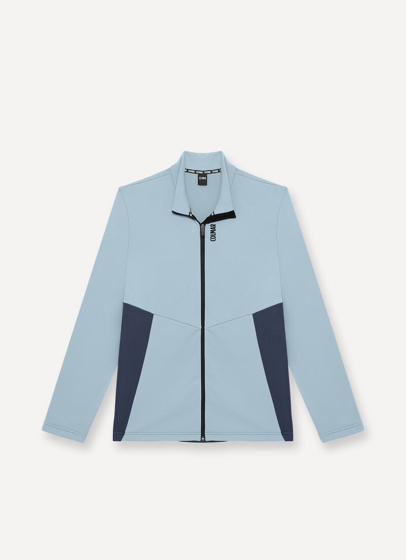 Colour-block stretch ski fleece