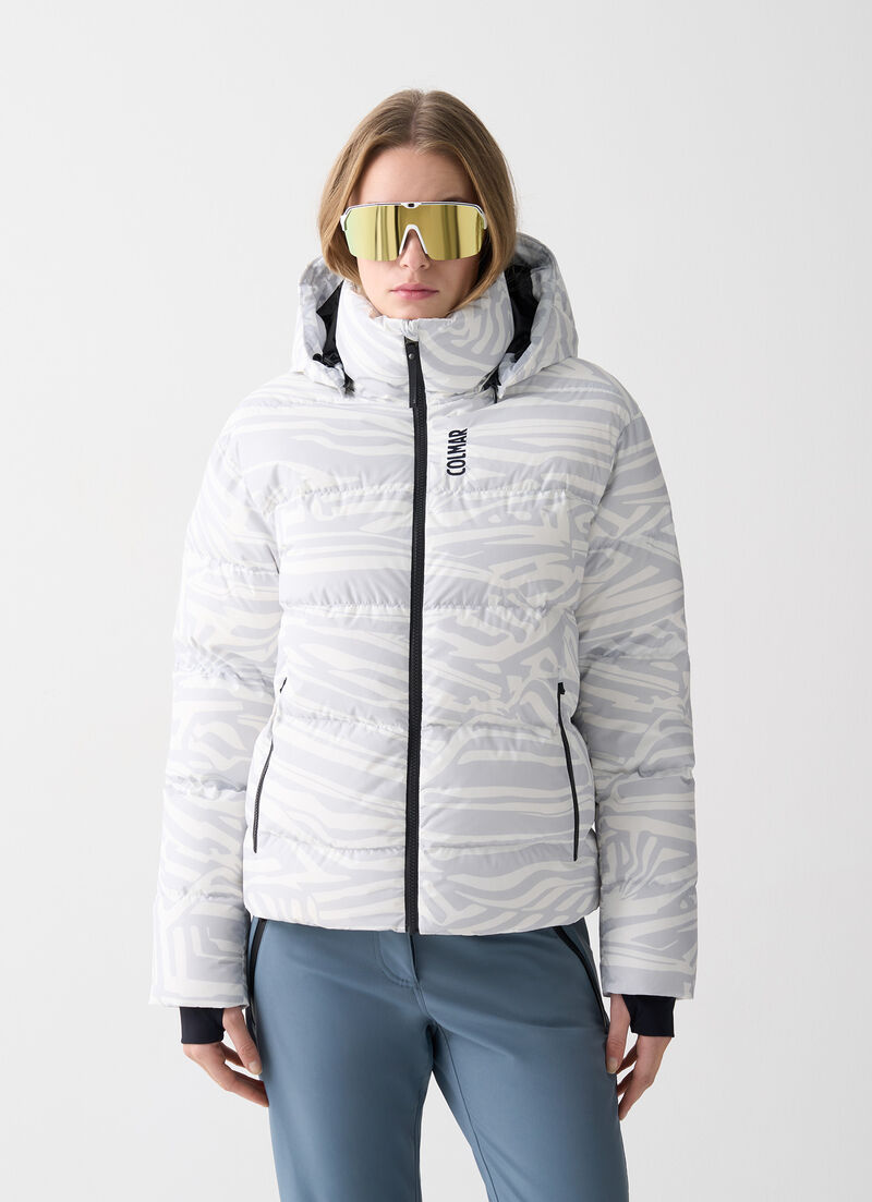 Scratchy padded ski jacket