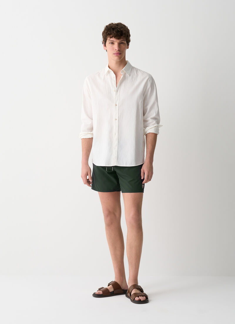 Solid-colour swimsuit