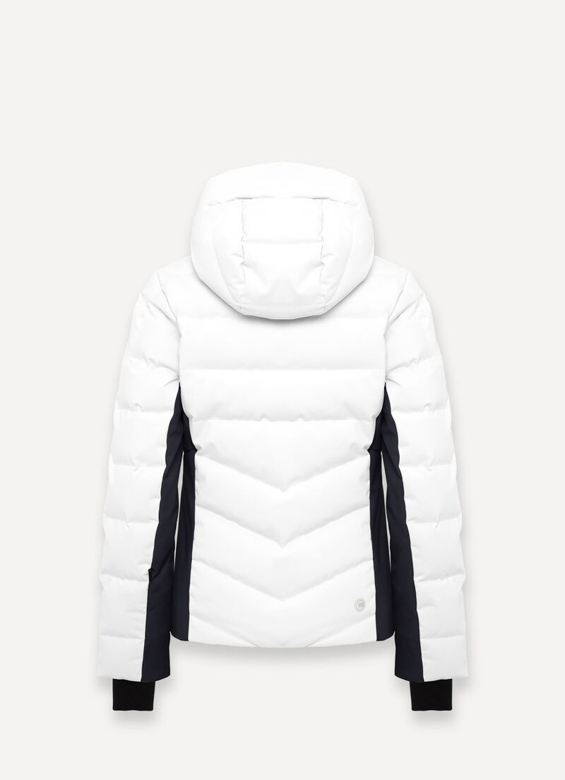 Shaping padded ski jacket