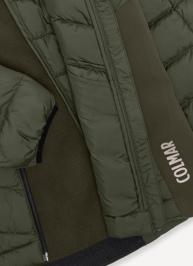 Padded water-repellent outdoor jacket