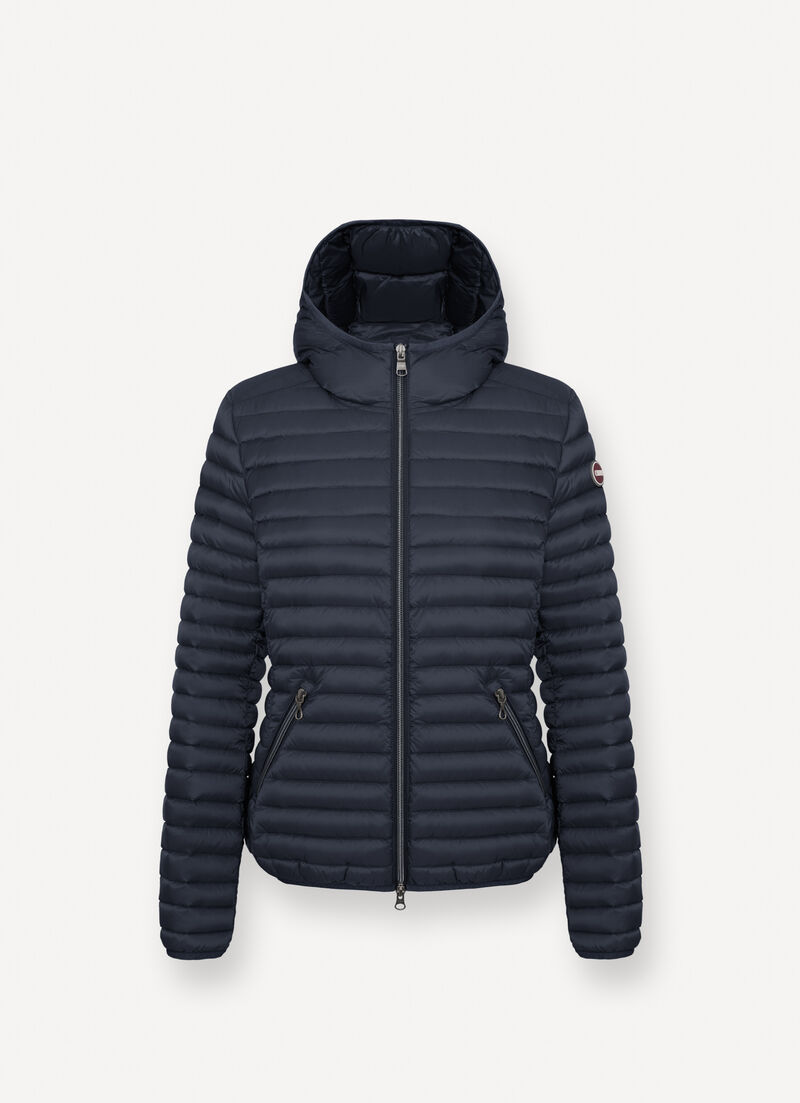 Hooded down jacket