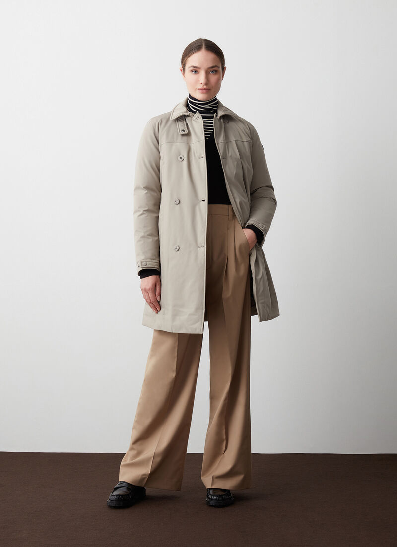 Padded waterproof fabric jacket