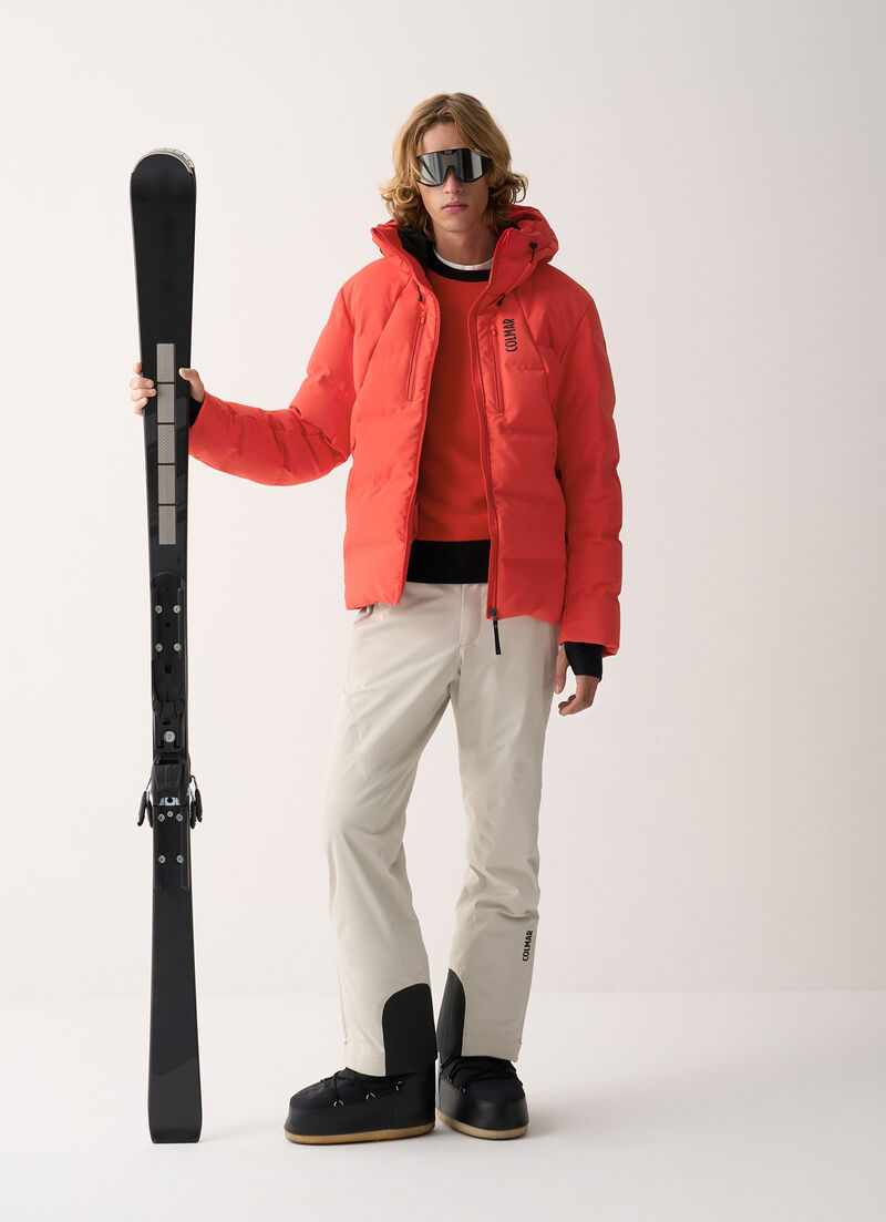 Frost padded ski jacket with seamless neck warmer