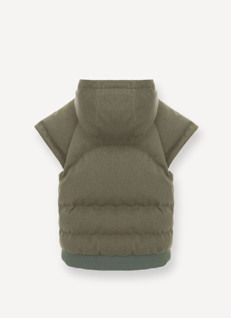 Gilet with chevron design