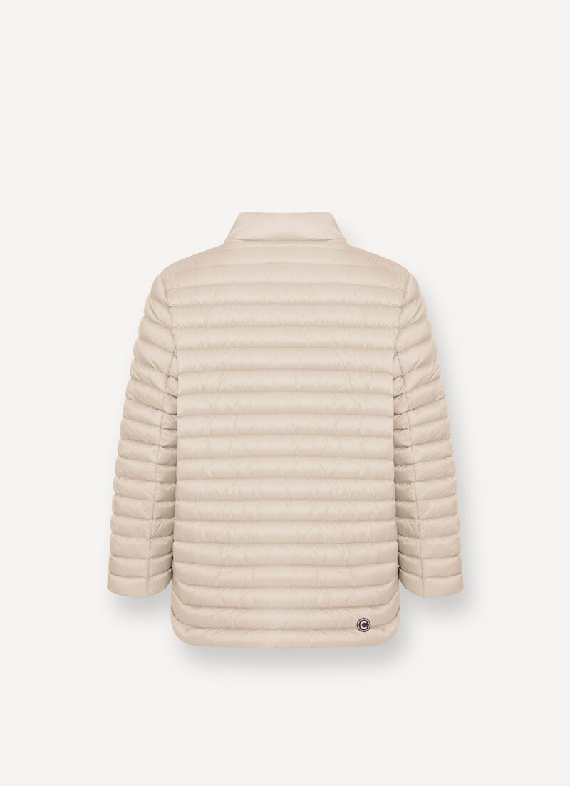 Quilted down-padded cape