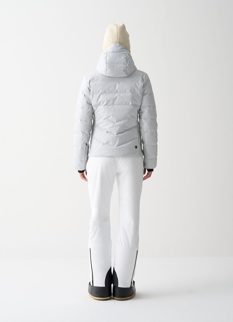 Shaping padded ski jacket