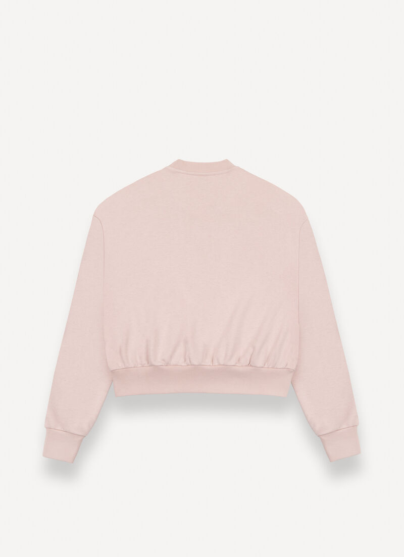 Cropped relaxed-fit sweatshirt