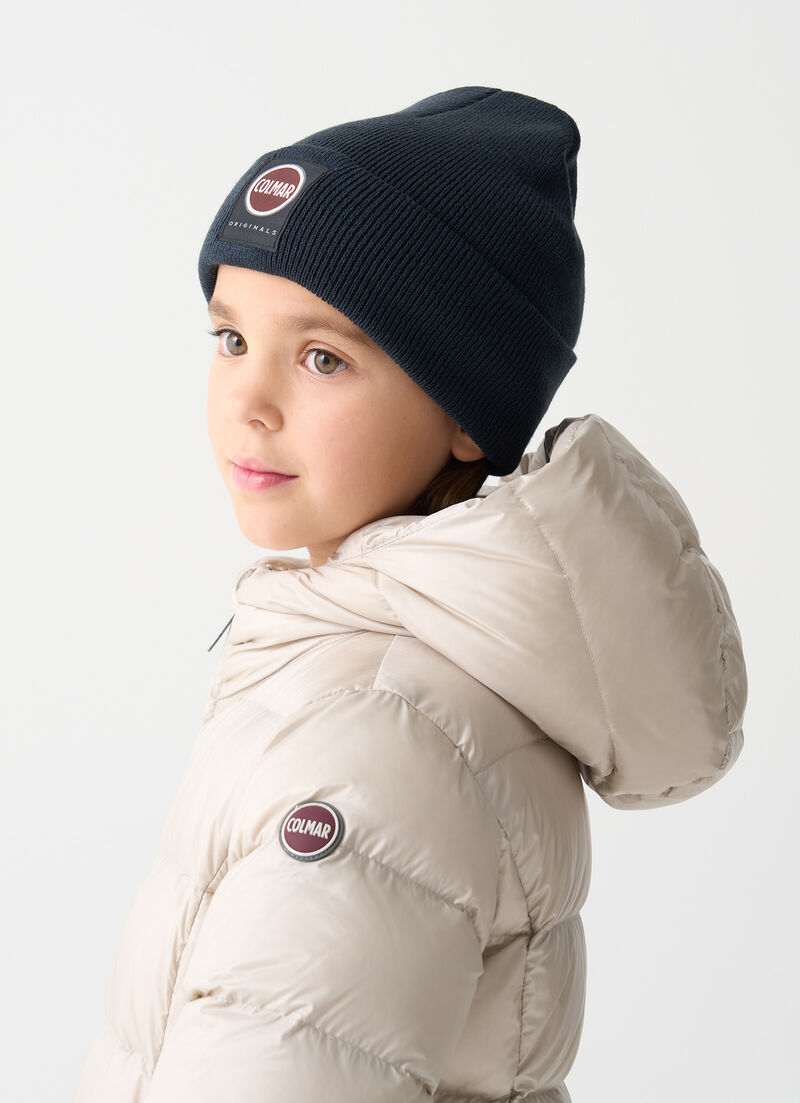 Long down jacket with hood