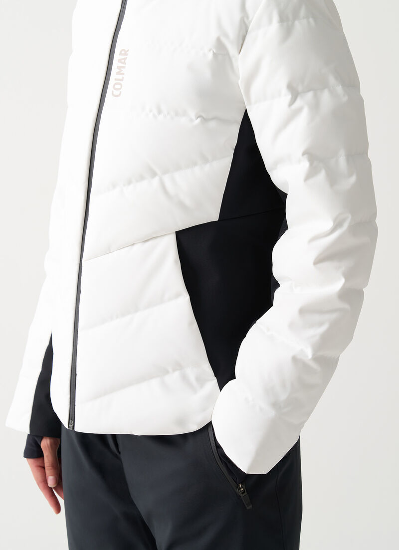 Shaping padded ski jacket