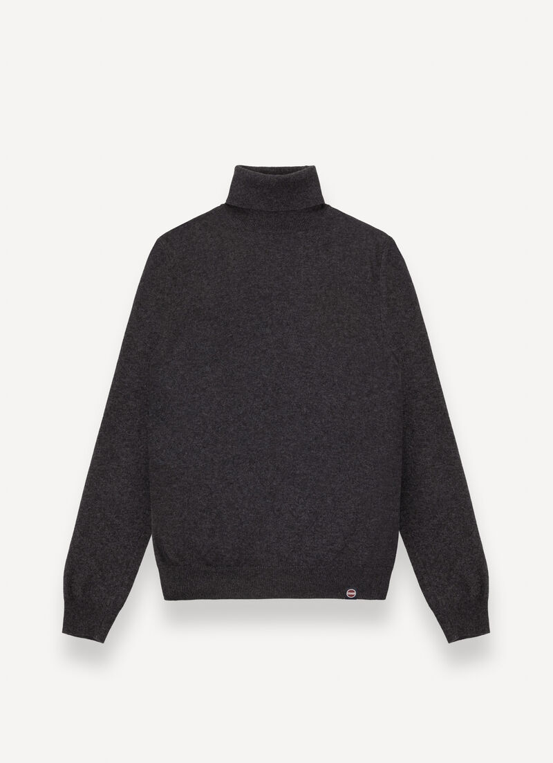 Fine knit polo-neck jumper