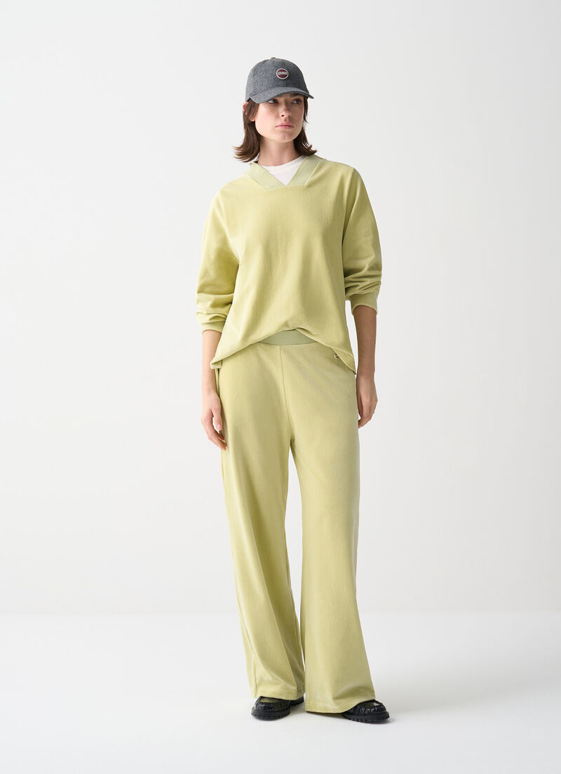 Needlecord tracksuit bottoms