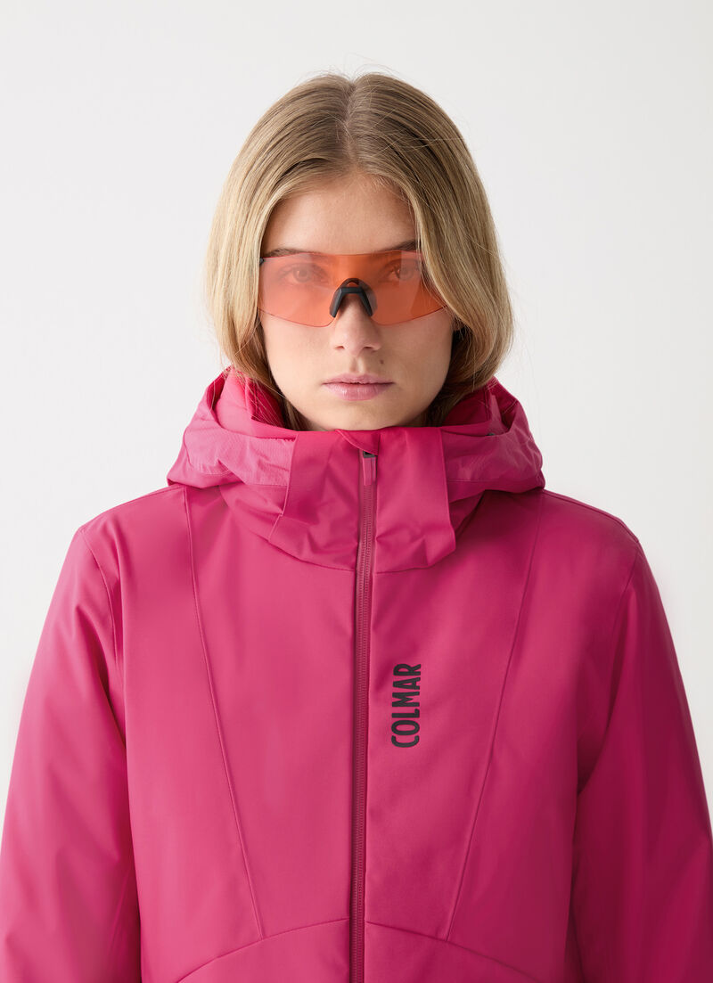 Two-fabric ski jacket