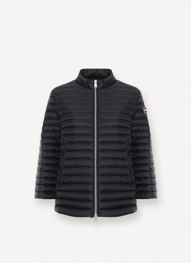 Quilted down-padded cape