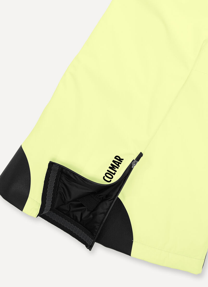 Padded ski pants with belt