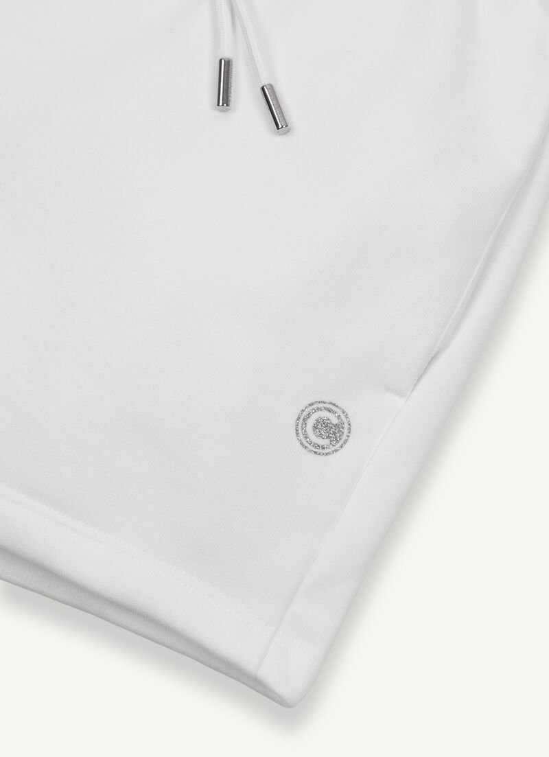 Cotton-blend fleece shorts