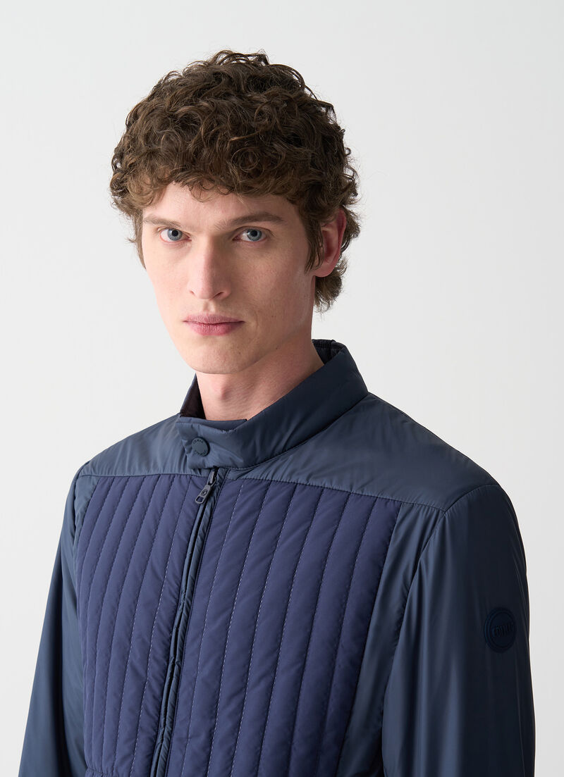 Biker jacket with wad padding