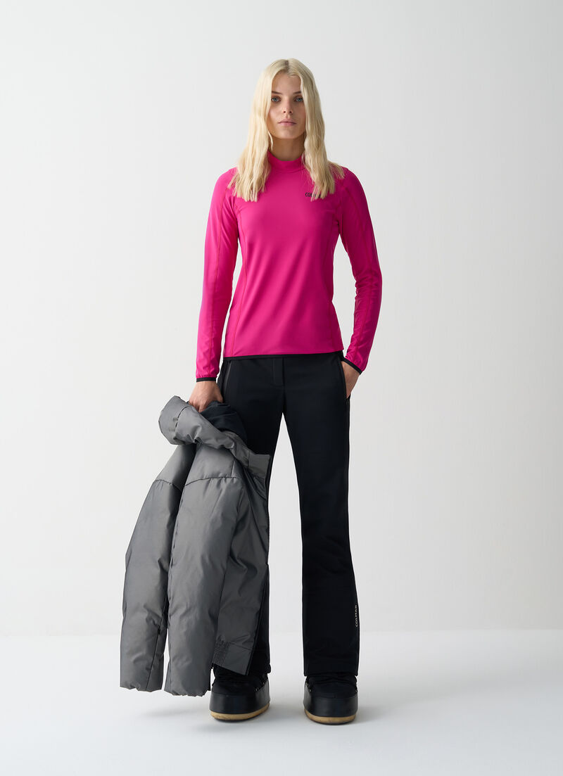 Thermal stretch ski jumper