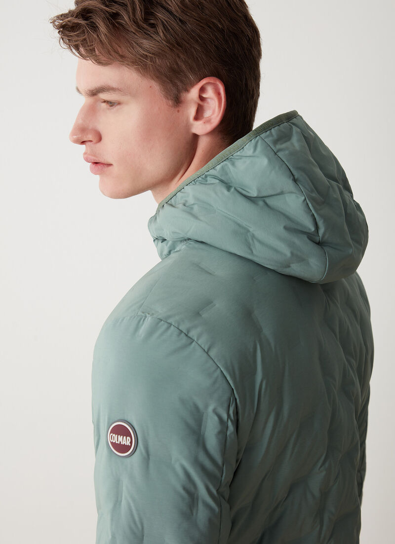 Quilted jacket with hood