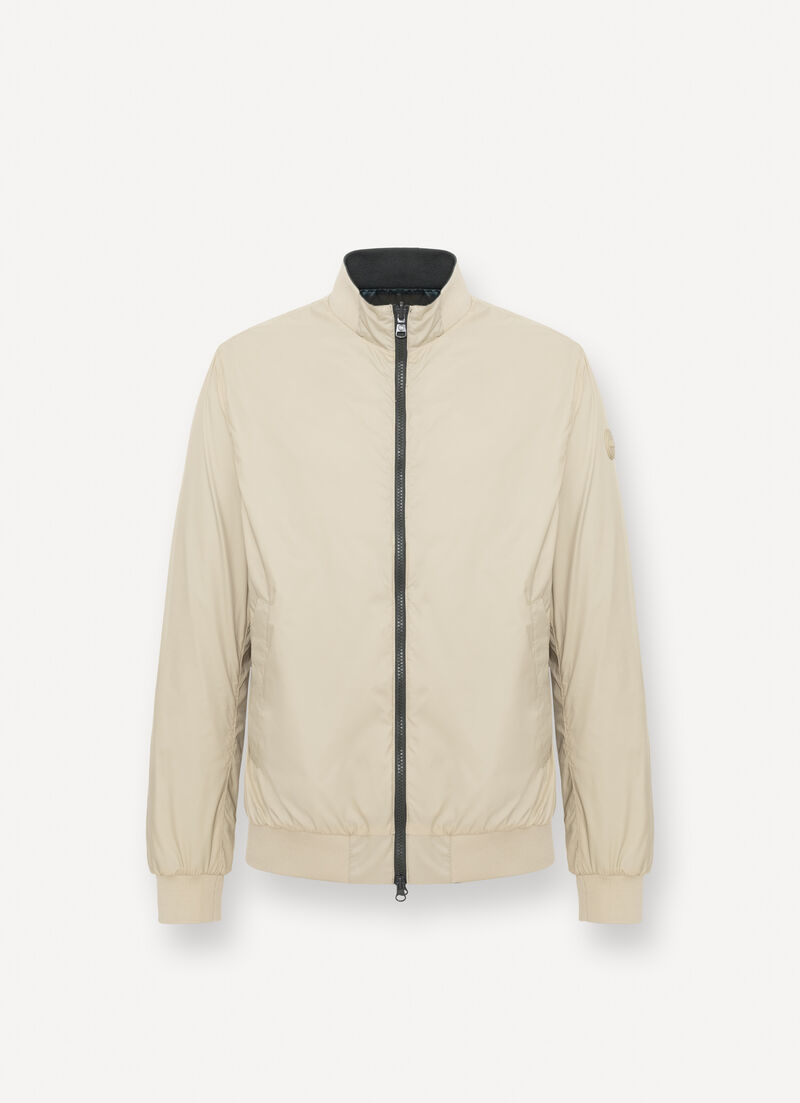 Reversible camouflage bomber jacket