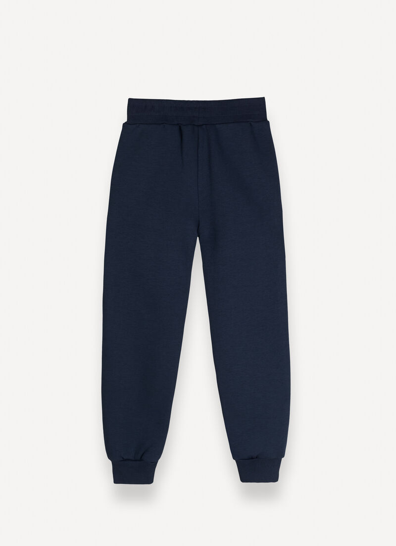 Tracksuit bottoms with embroidery