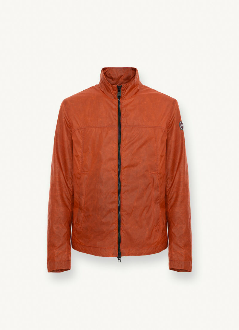 Adjustable waxed fabric jacket