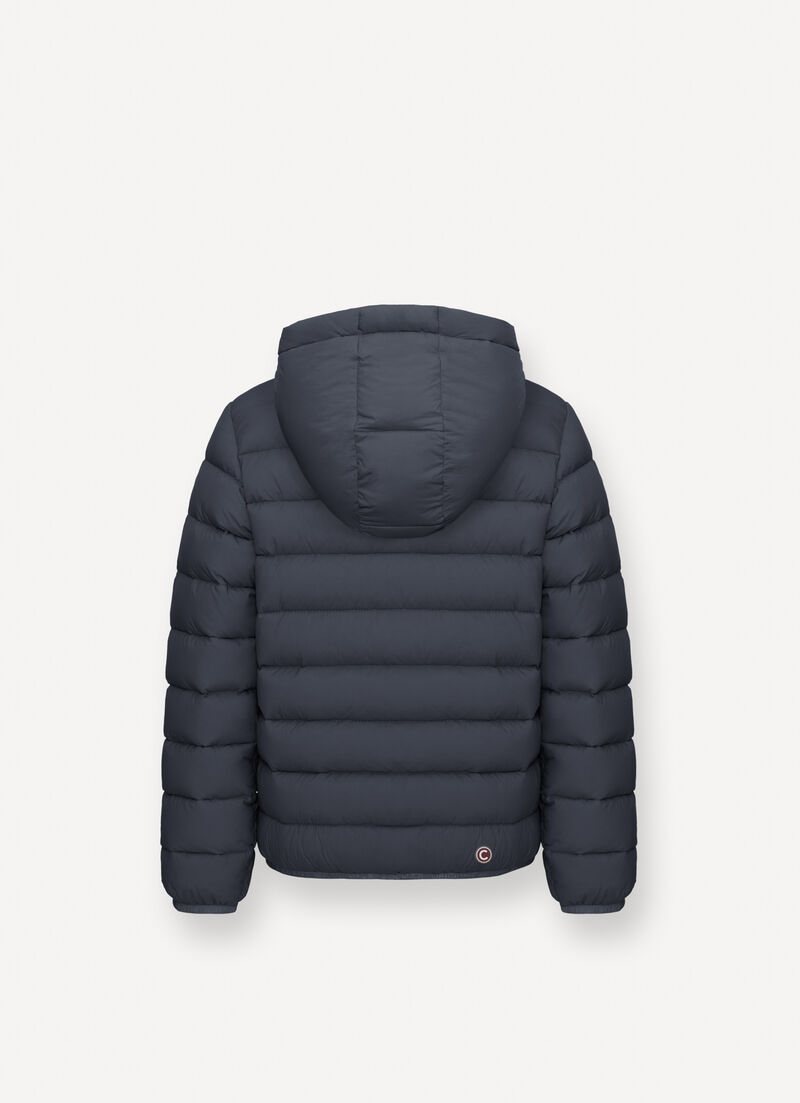 Hooded down jacket