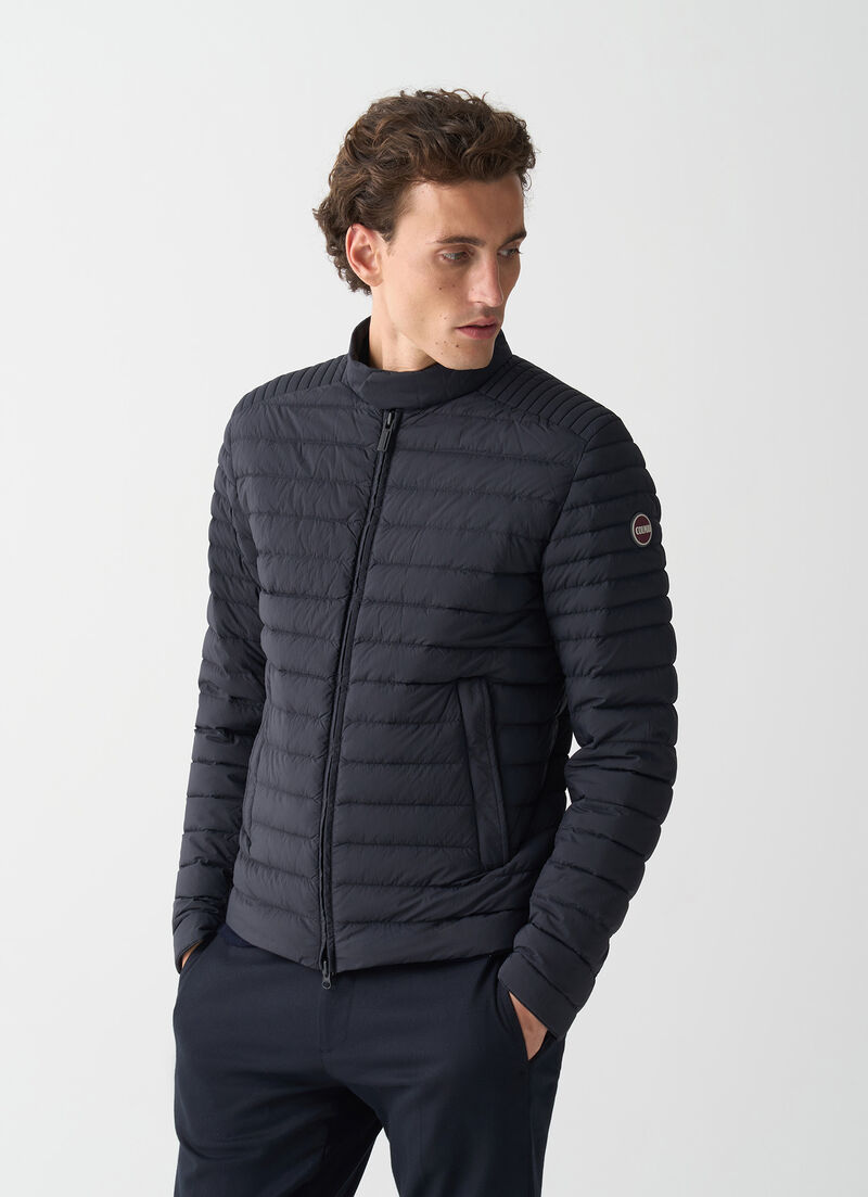 Lightweight down biker jacket