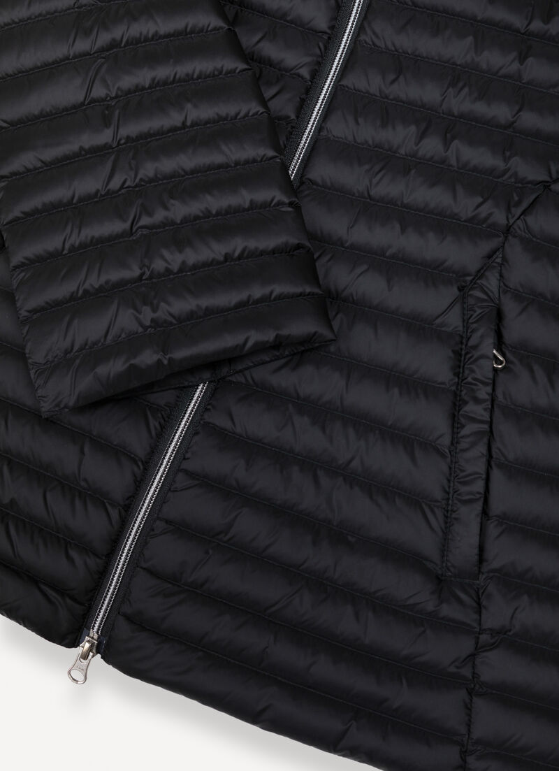 Quilted down-padded cape