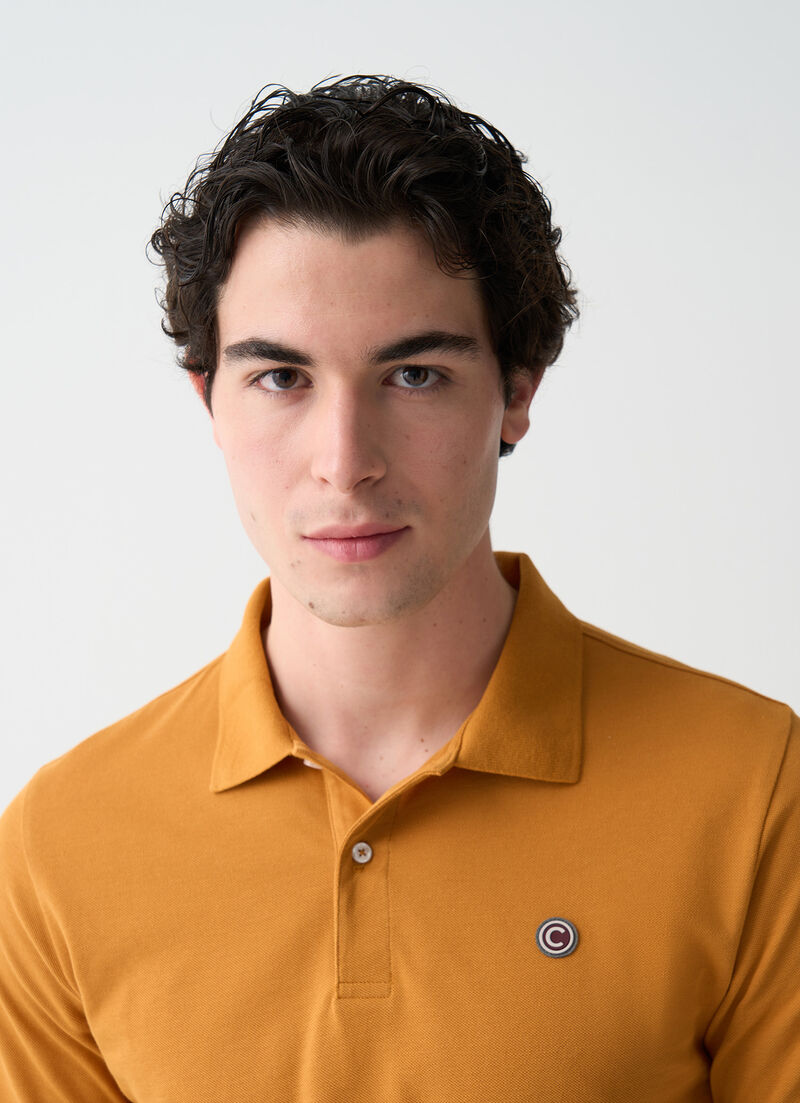 Piqué polo-shirt with ribbed trims