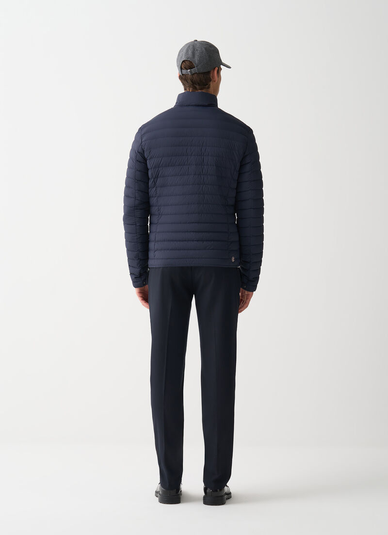 Light down jacket with padded collar