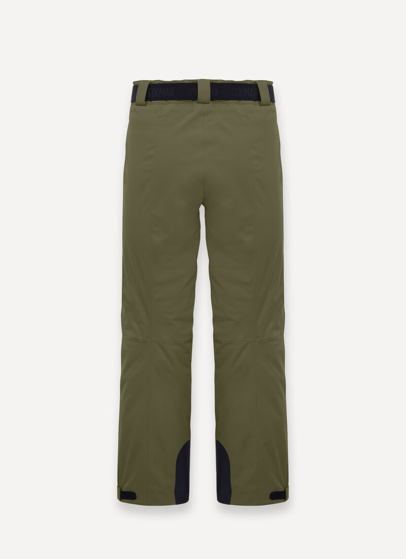 Padded ski pants with belt