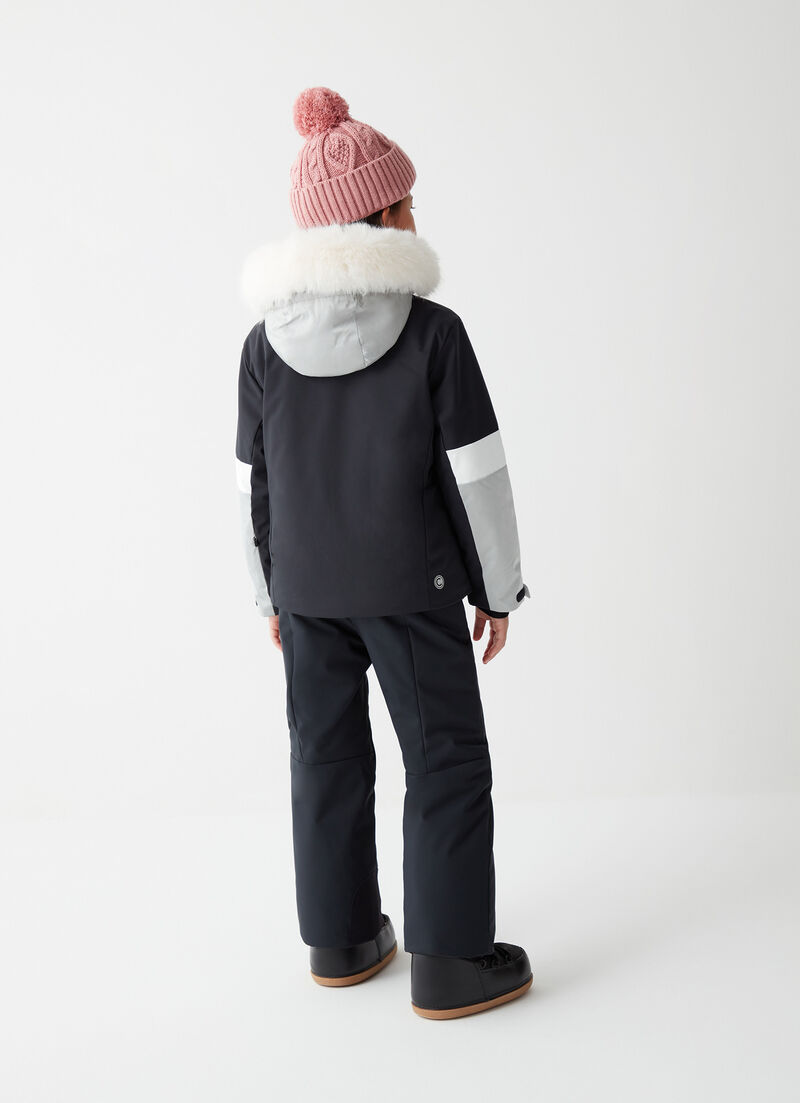 Girls’ ski jacket with fur