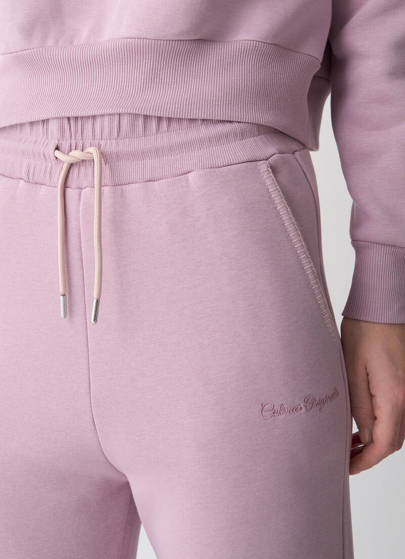 Tracksuit bottoms with embroidery