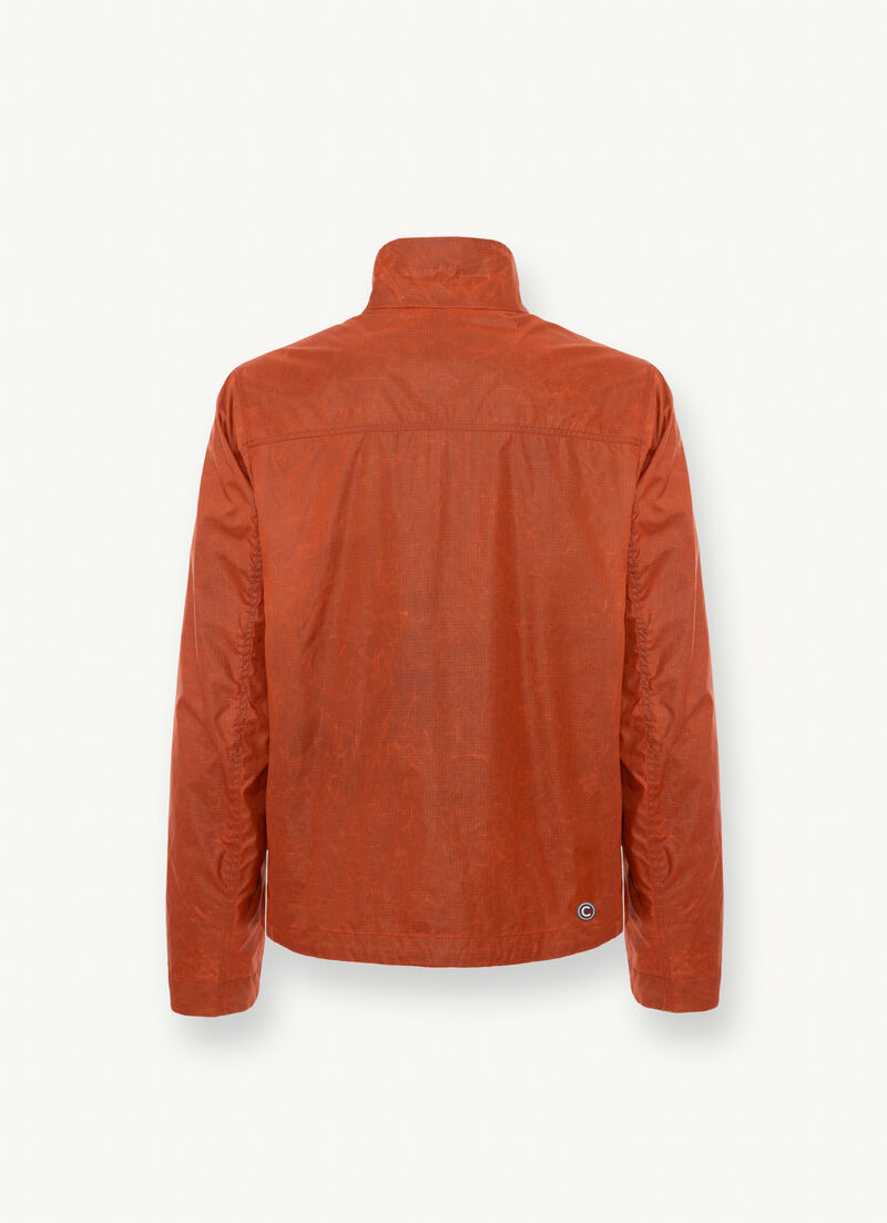 Adjustable waxed fabric jacket