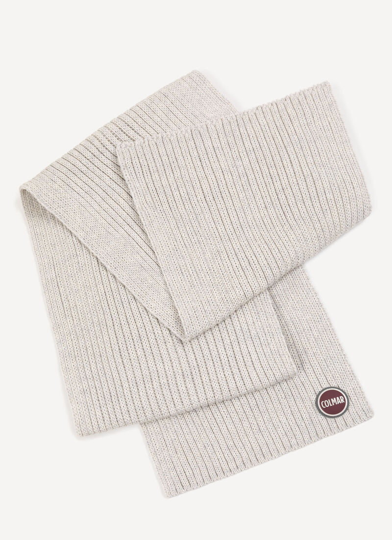 Unisex rib-knit scarf