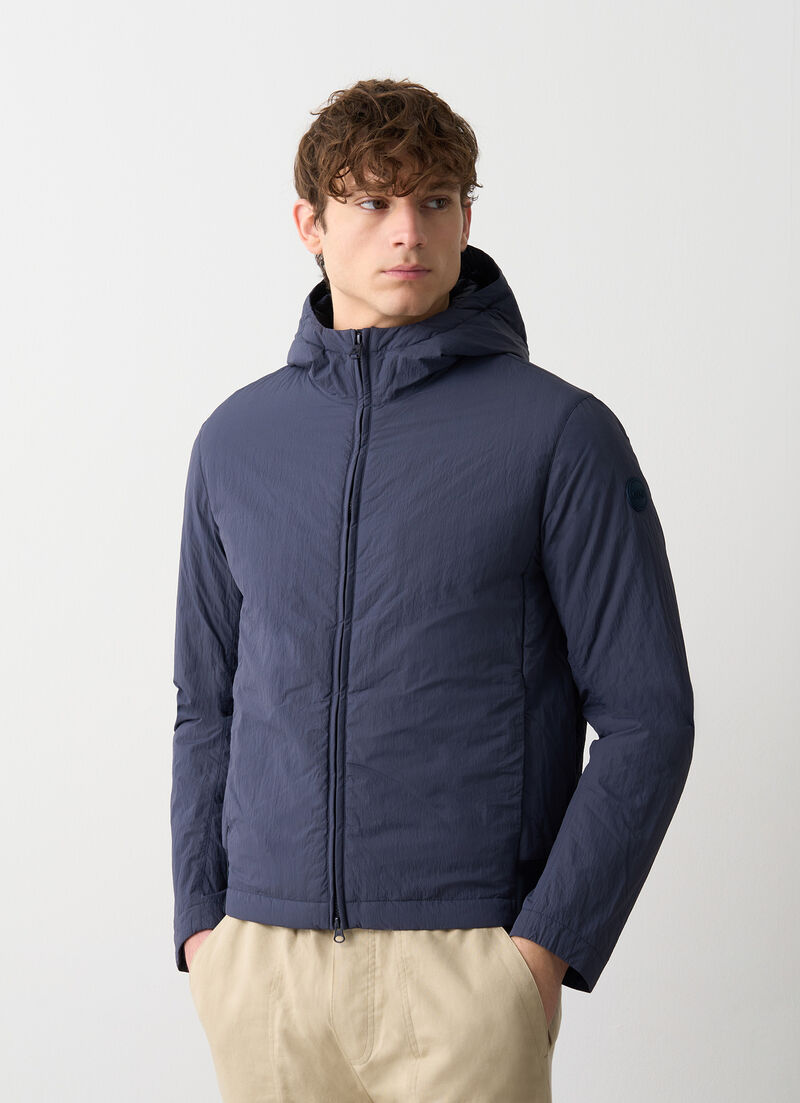 Lightweight crinkle down jacket