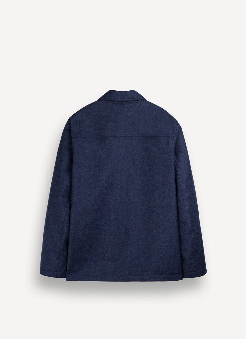 Lightweight wadded shirt jacket.