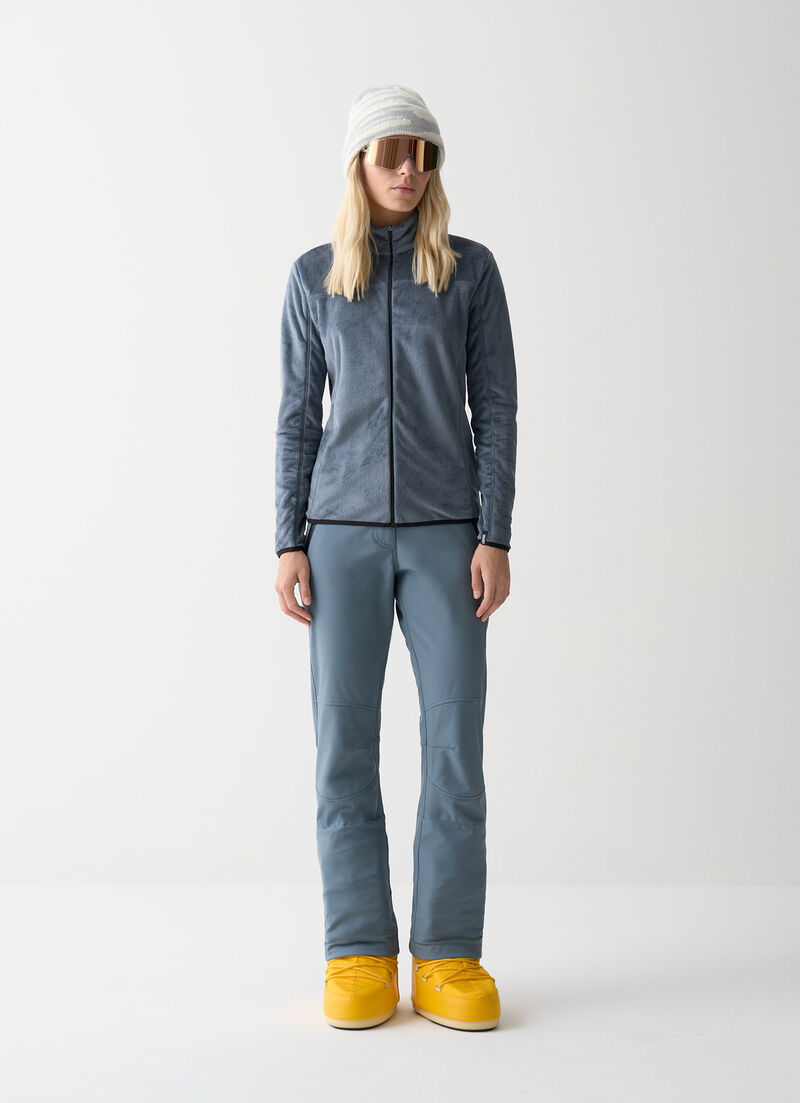 Plush-effect ski fleece