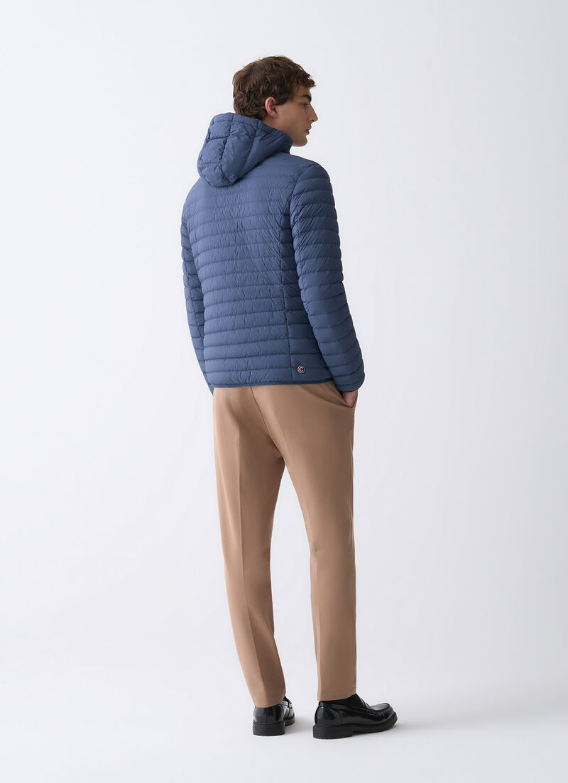 Light down jacket with hood