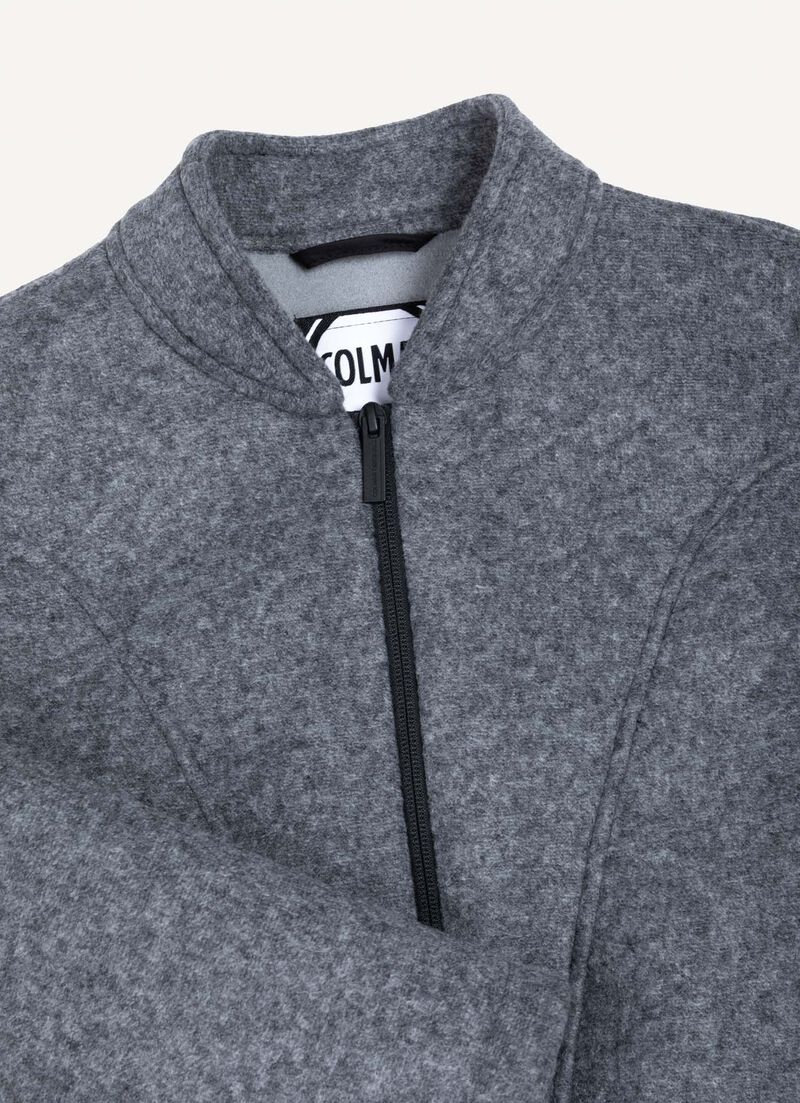 Cropped scuba bomber jacket