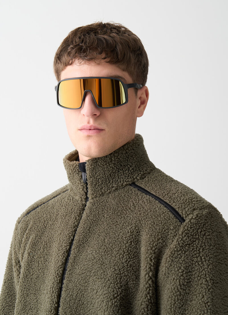 Teddy-effect ski fleece