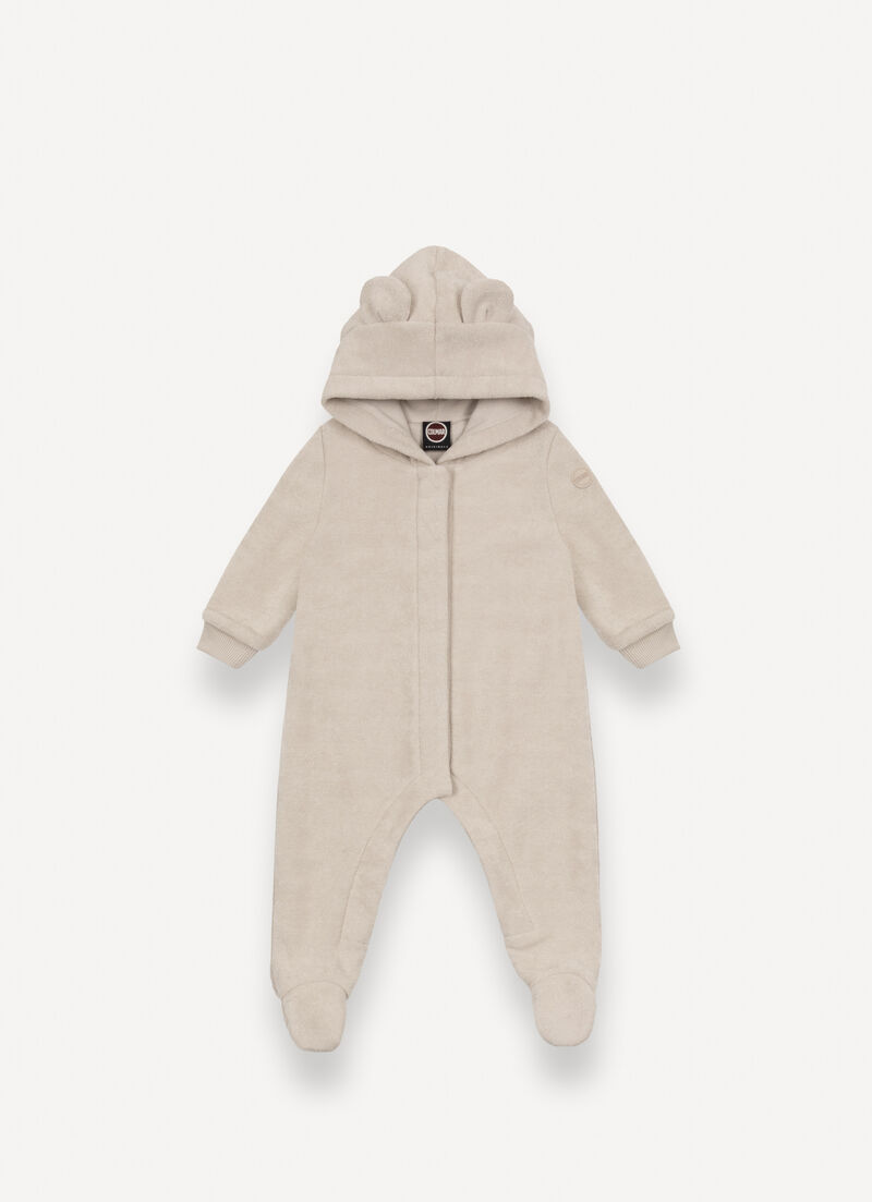 Unisex 6-12 months bouclé one-piece snow suit