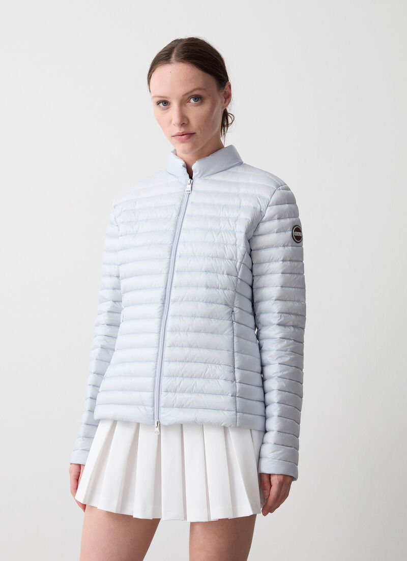 Padded collar down jacket